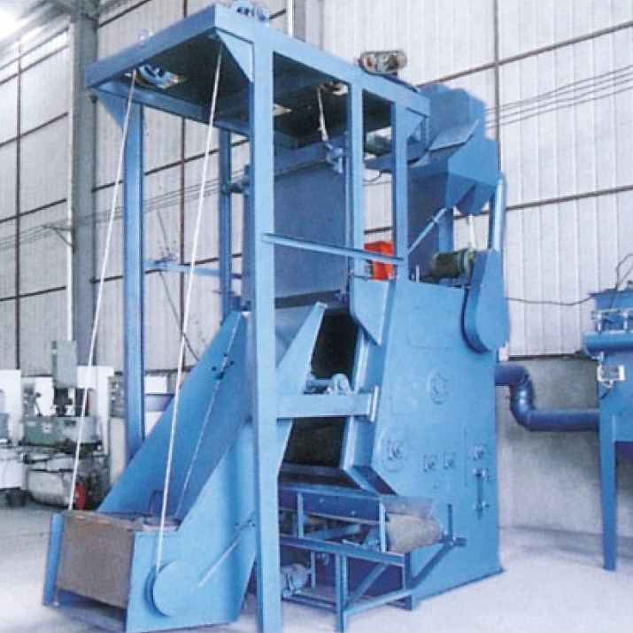 Q32系列自動(dòng)上下料(卷?yè)P(yáng)上料、輸送下料、環(huán)保)履帶拋丸清理機(jī)